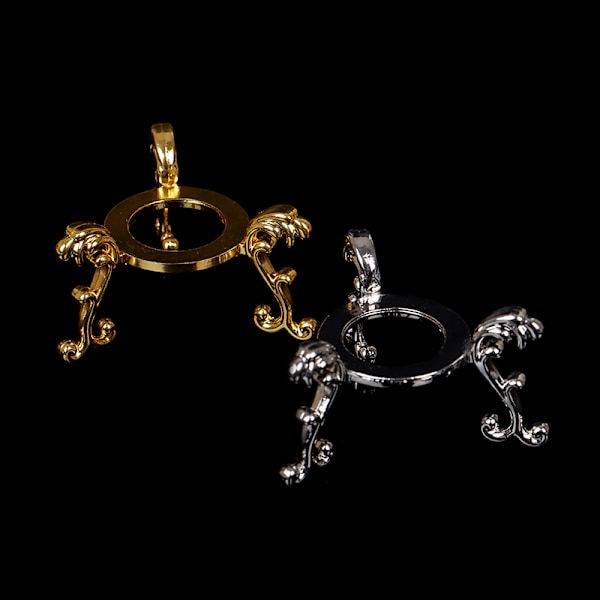 Forgyldt Display Ædelsten Æg Støtte Base Krystal Kugle Stan Gold