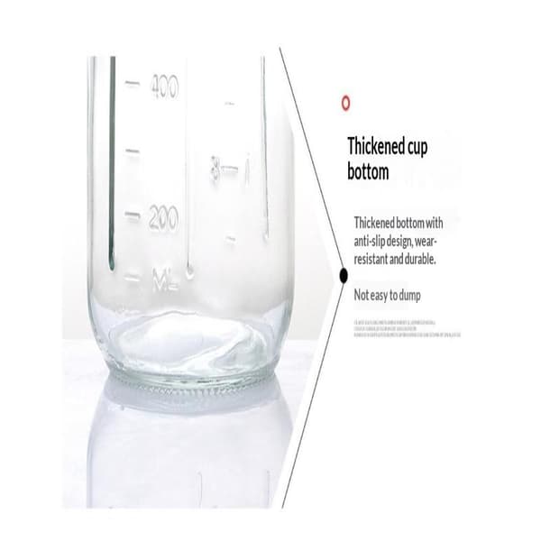 32oz Glasmugg Stor Kapacitet Transparent Vidmynnad Burk Glas R size1