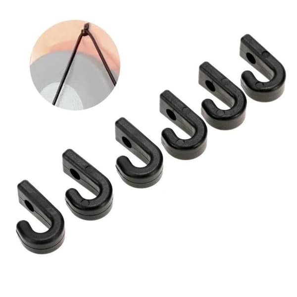 10PC Kajakdäck J-krok Marin Solid Nylon Plastspänne Multi A1