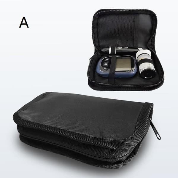 Blodsockermätare Förvaringsväska Polyester Diabetes Organizer Fo A