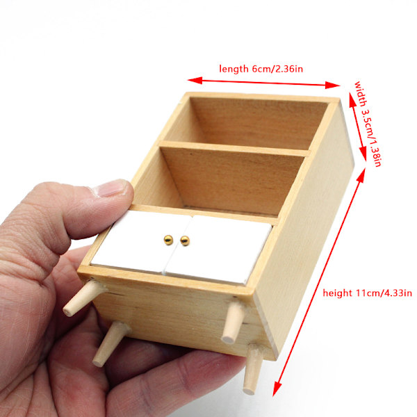 1:12 Dollhouse Miniatyyri Vitriinit Ravintola Kirjahylly F