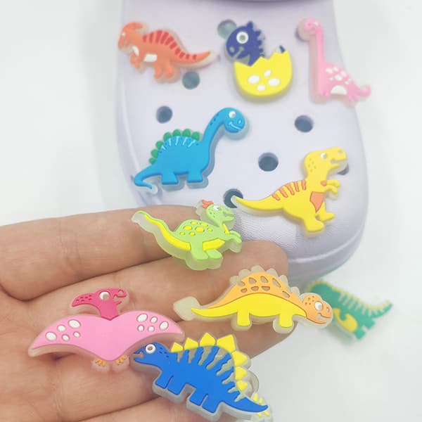 12st Luminous Shoe Charms PVC Nyhet Dekoration Present Shoe Ac