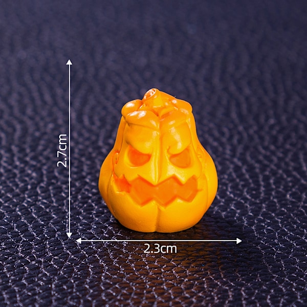 Mini Halloween-prydnad Pumpa Spöke Figur Bil Interiör Hom A5