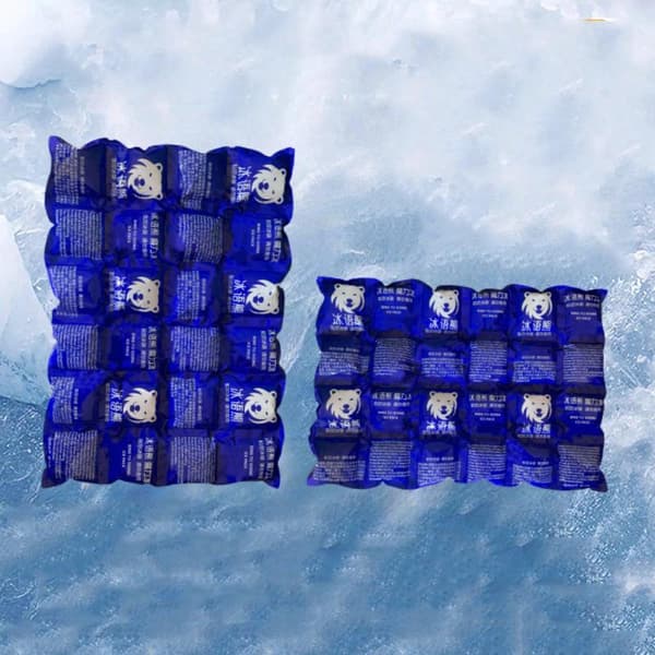 Genanvendelig selvfyldende ispose køletaske smertelindrende kold kompress 20 grids