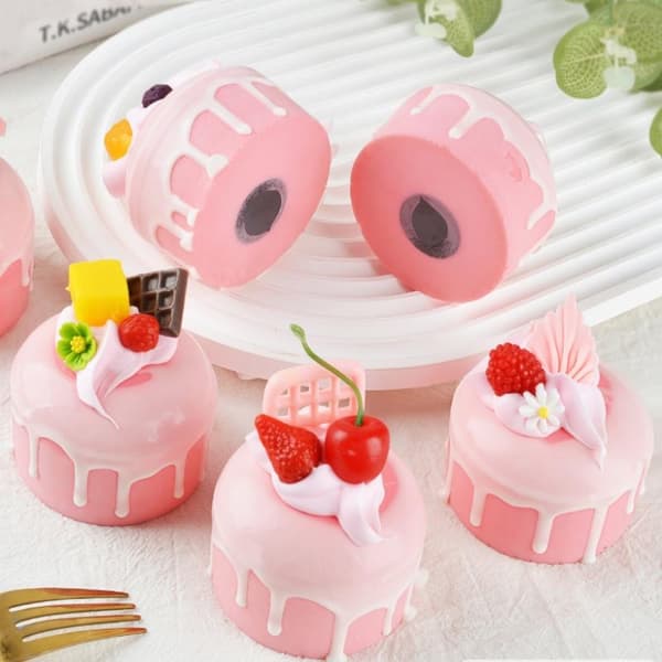 Frugtcreme-simulationskage Langsomt stigende Squishy Dessert Fidget A2