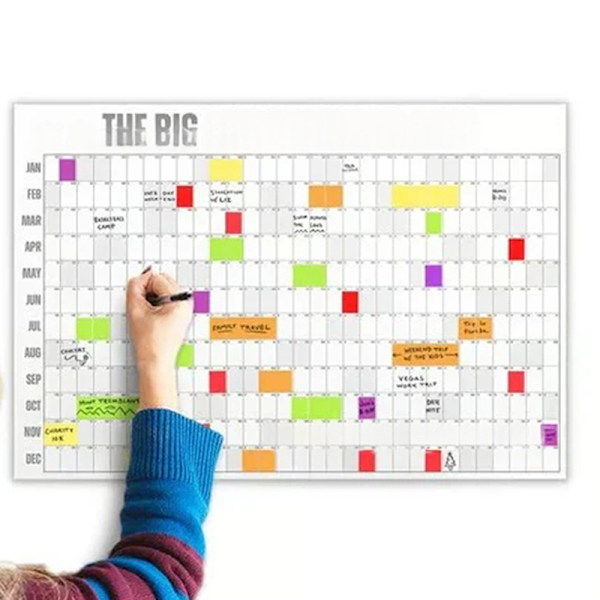Stor 2026 Kalender Planlegger Ark Tidsplan Klistremerke Planlegger Targ Blue
