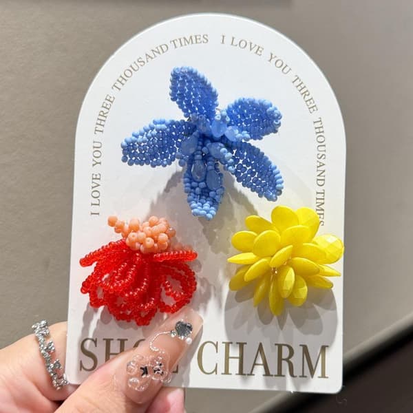Jelly Blomster Charm Klar Kvast Perle Premium Træskotilbehør Til A3