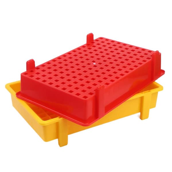 1 STK fortykket plast lithium batteri opbevaringsboks til 18650 Ce Green