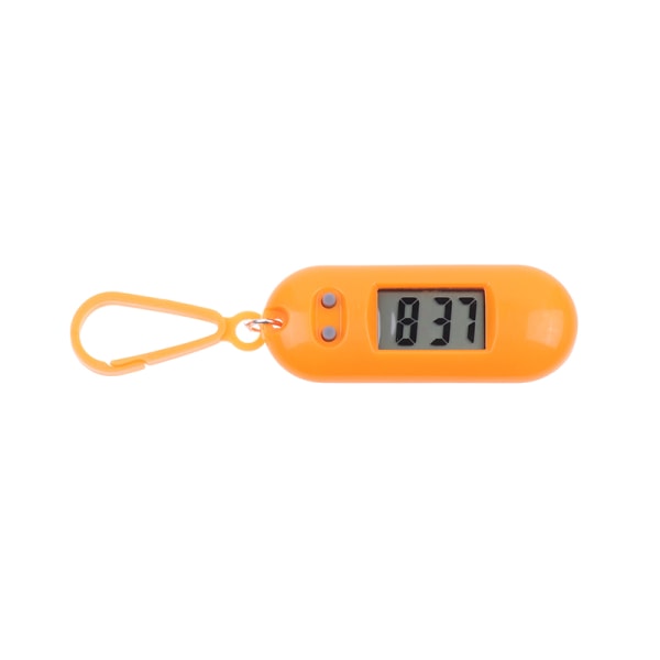 Mini Elektronisk Student Oval Digital Klokke Tid Viser Klokke H Orange