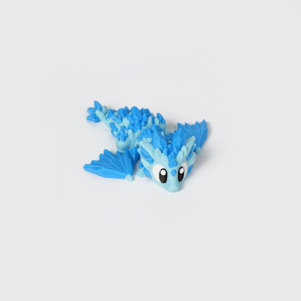 3D-printet e og tåpelig dragefrukt Drage og drageegg i plast A3