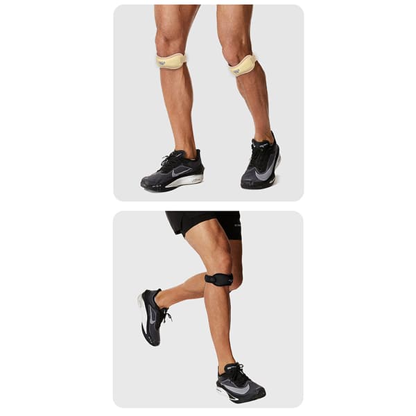 1 st Patella Sene Knäremmar Black 1pcs