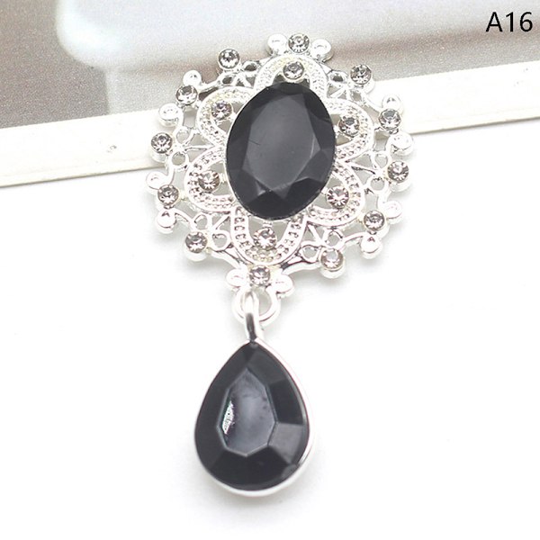 Kiiltävä rintakoru 45*25mm Crystal Asusteet Muoti Upea ke A16