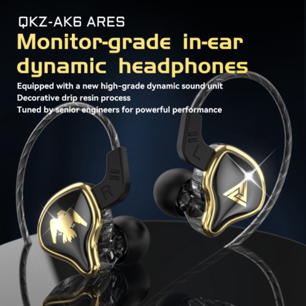 QKZ AK6 Ares EDX PRO 1DD Dynaamiset kuulokkeet HIFI Music Sport Ear white  4806 | white | Fyndiq