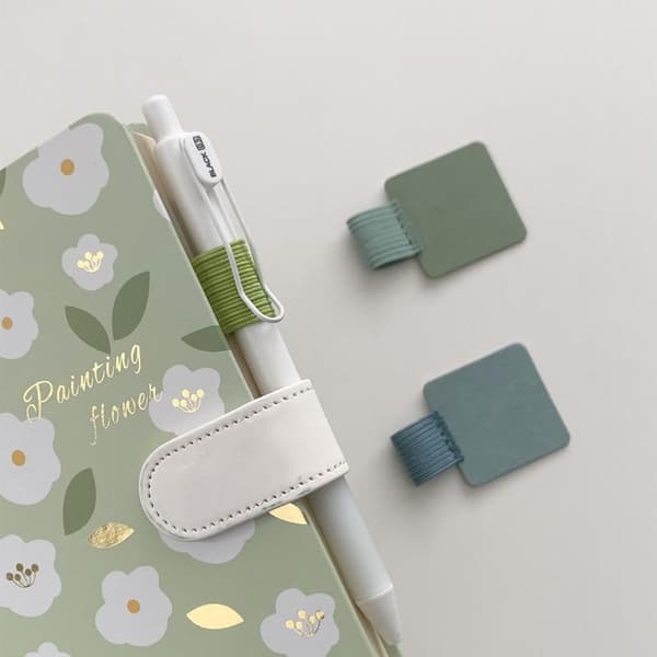 5/10 stk. elastisk pennholder for notatbøker, journaler, planleggere Brown 5pcs