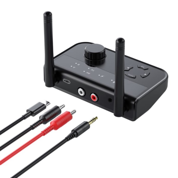 Multipoint Bluetooth 5.3 o Sendermodtager 3.5mm AUX 2 RCA