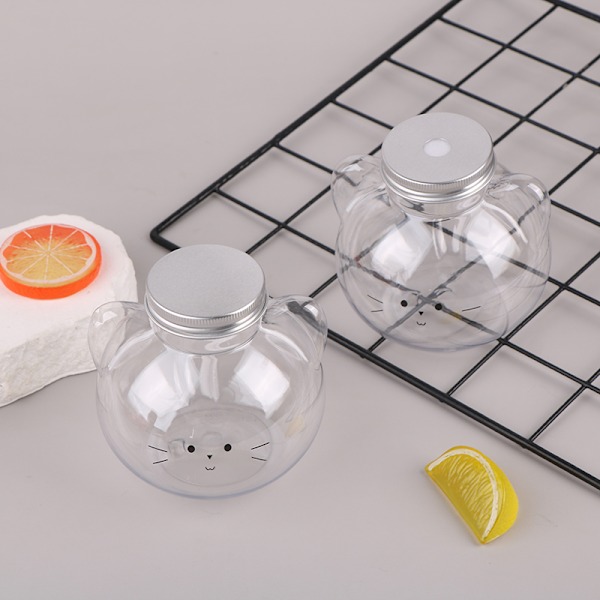 Søte kattevannflasker for melk, te, kaffe, juice, bærbar drikke 2