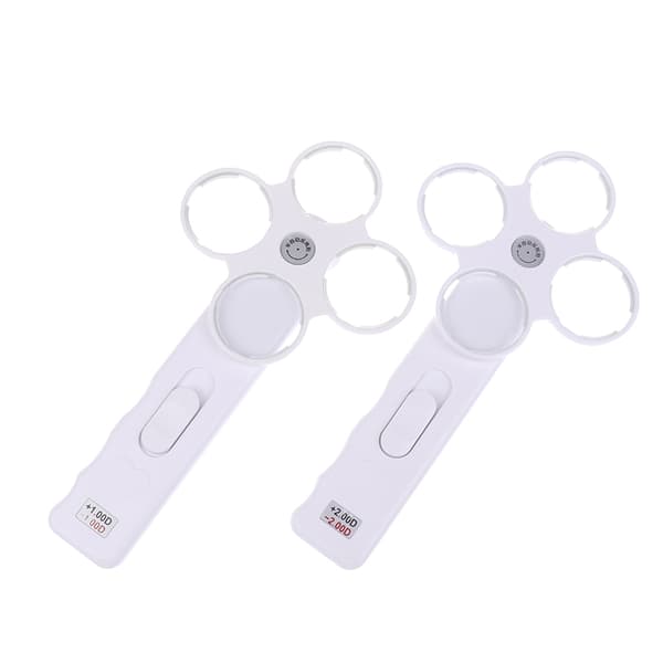 4-linset optisk flipper i plast, justerbar optometri-flip-linse I A