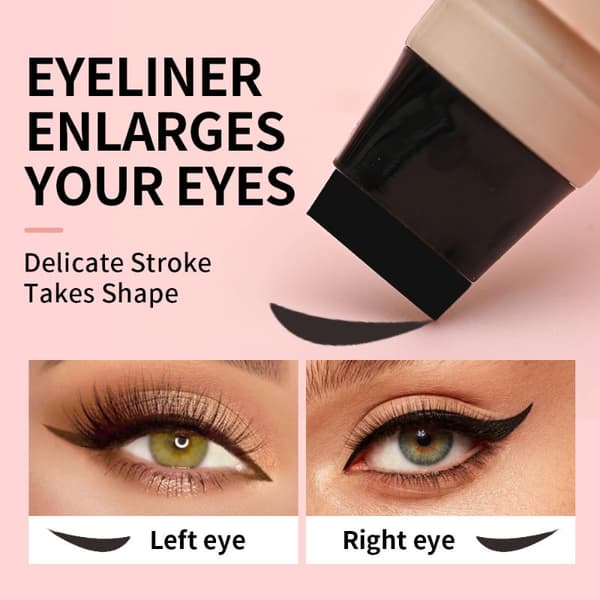 2 i 1 roterande eyelinerstämpel slät vattentät långvarig S Brown
