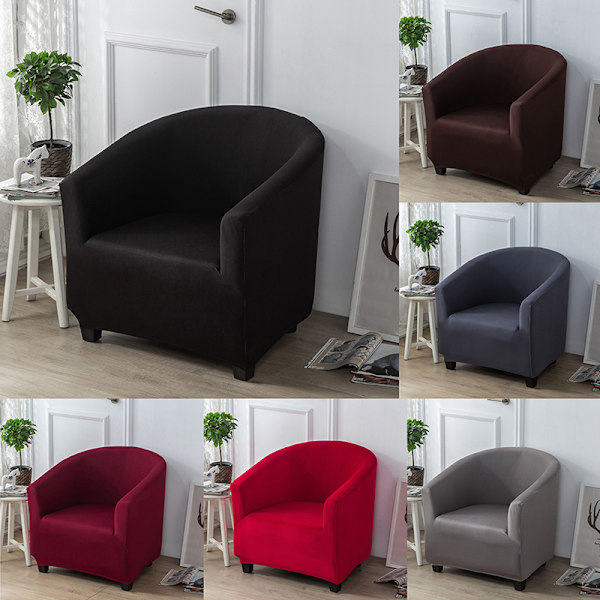 Yhden hengen sohvan cover Club sohvanpäälliset olohuoneeseen elastinen Rela Dark gray