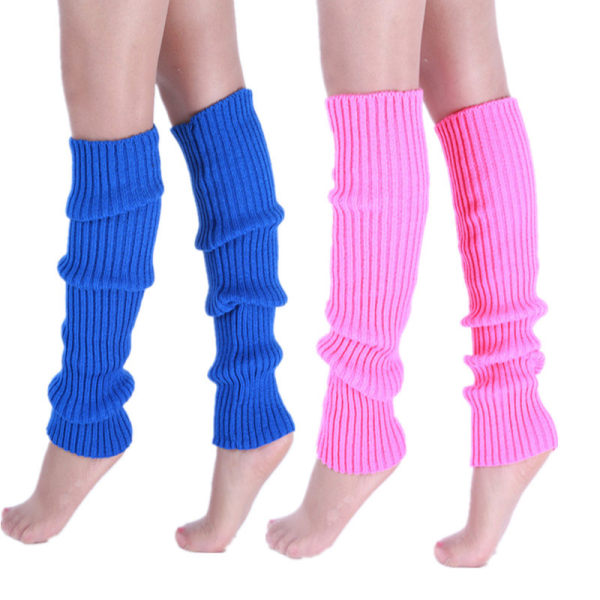 Lange sokker benvarmere for kvinner Strikket varmt fottrekk Vinter C K