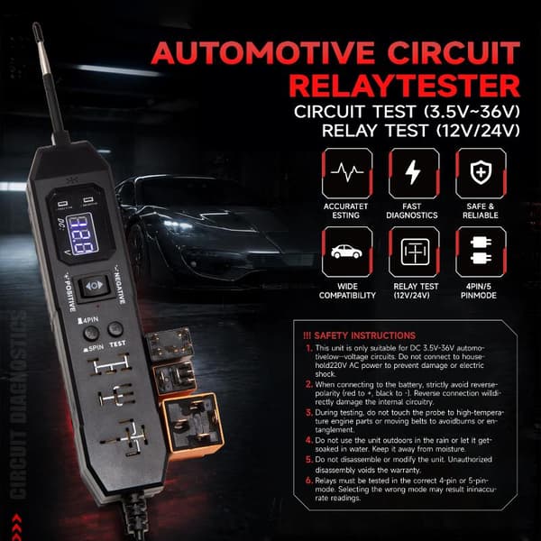 Bilkrets-tester Black