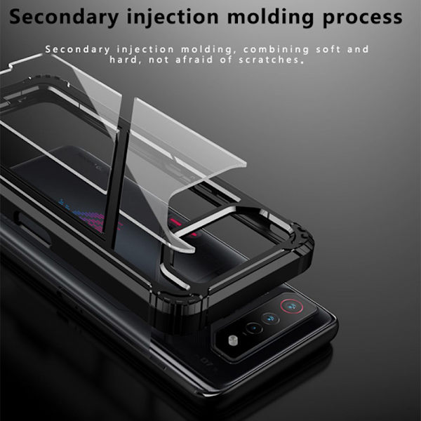 proof case för Asus ROG Phone 7 Ultimate Rog7 Hard PC + TPU Hyb transparent