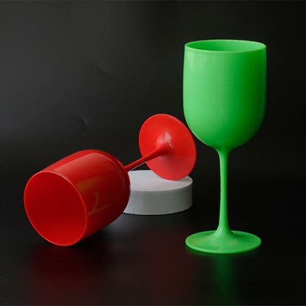 Genanvendelige champagneglas i PP-plast White