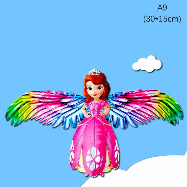 (Kun drager)Minidrager som flyr for barn 3d pocket kite dynam A9