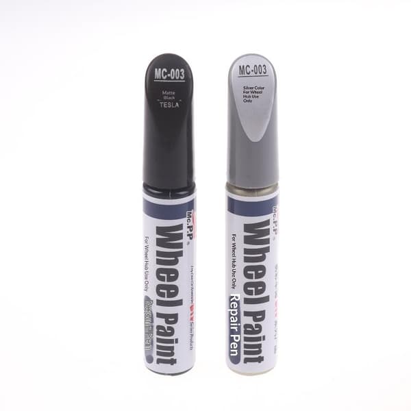 12 ml aluminiumfälgrenoveringsfärgborste hjulspray Black