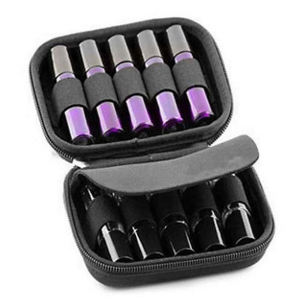 10 pladser til 10ML-15ML Universal æterisk olie opbevaringspose aroma Purple