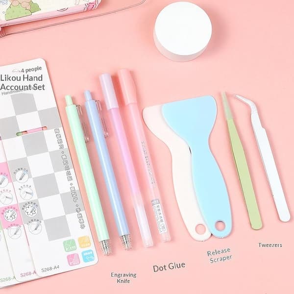 4 st/set Limpenna Gravyrpincett Liten spade Student DIY Ha A4