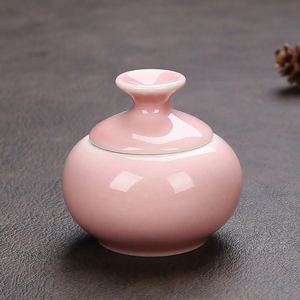 1 Stk Keramik Søm Kop Med Låg Akryl Pulver Keramik Kop Søm Pink