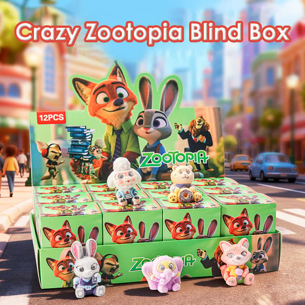 1/6/12 stk. Zootopia-serien e Judy Hopps Nick Wilde Nick Blind Bo A1