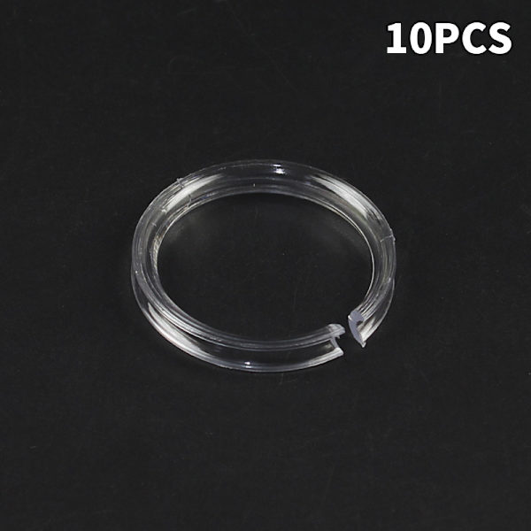 10 st genomskinliga armband i akryl, displayställ, hylla, cirkel, fodral 10PCS