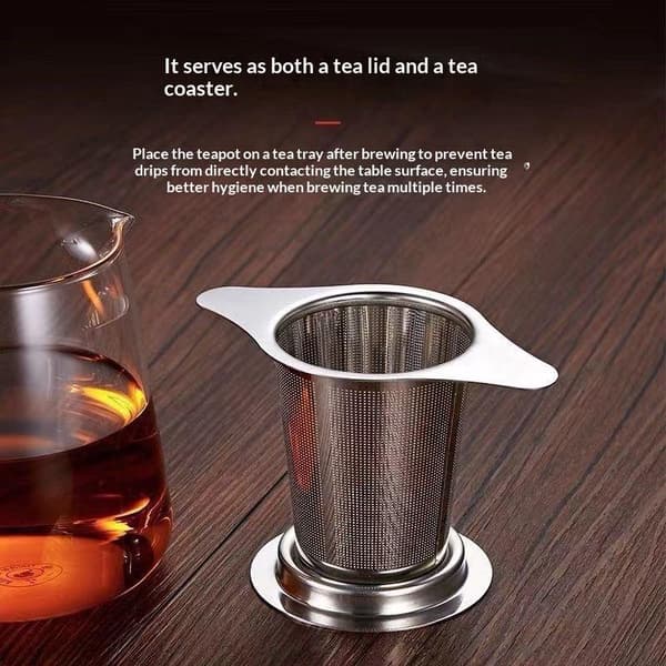 Gjenbrukbar te-lekkasje rustfritt stålfilter kaffeinfuserkurv A2