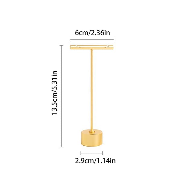 Metal Stud Dingle Øreringe Display Rack T Stand Smykkeophæng A1