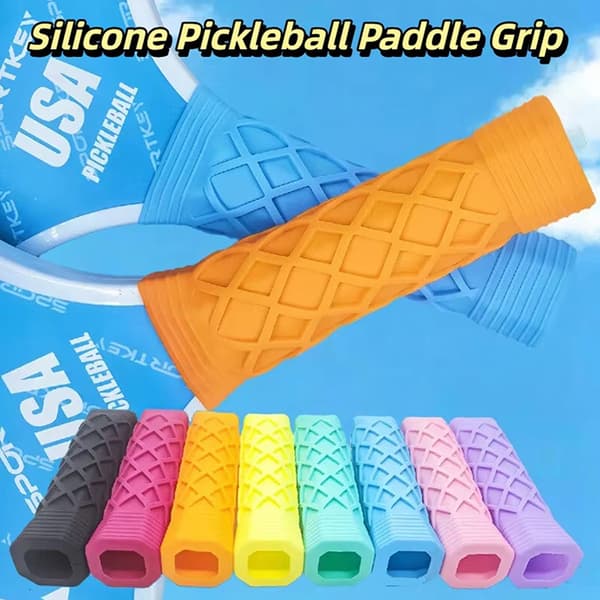 Universellt silikonöverdrag för pickleballracketgrepp undergrepp för T Pink