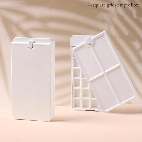 24 Gitre Roterbar Tom Æske Til Negle Manicure DIY Solid UV Gel