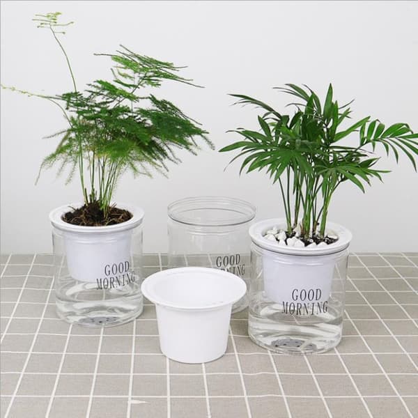 Rund Automatisk Vandabsorberende Selvvandet Blomsterpot Hydrop A