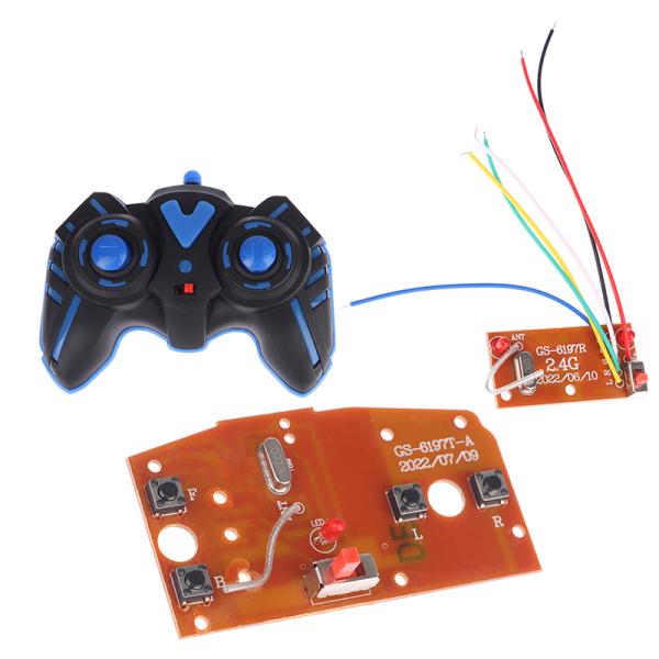 4CH RC bilfjernkontroll krets PCB sender og mottaker