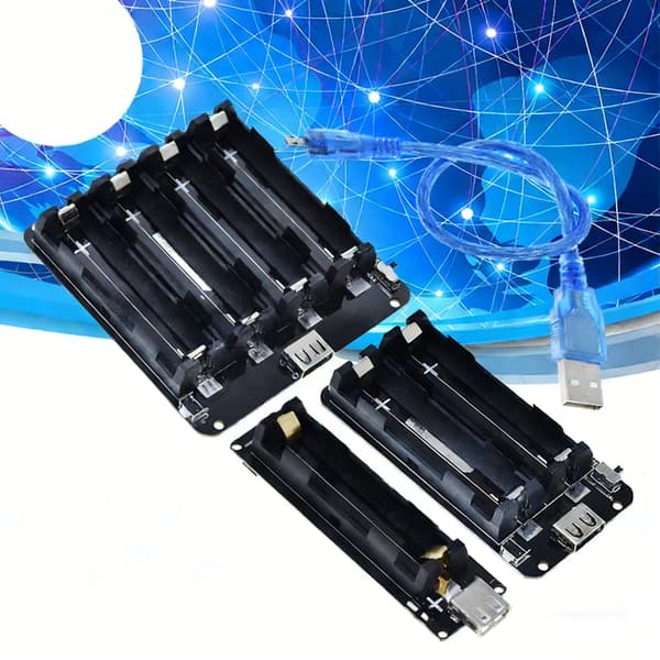 1 stk 18650 batteriholder med enkeltroms batterilading A2