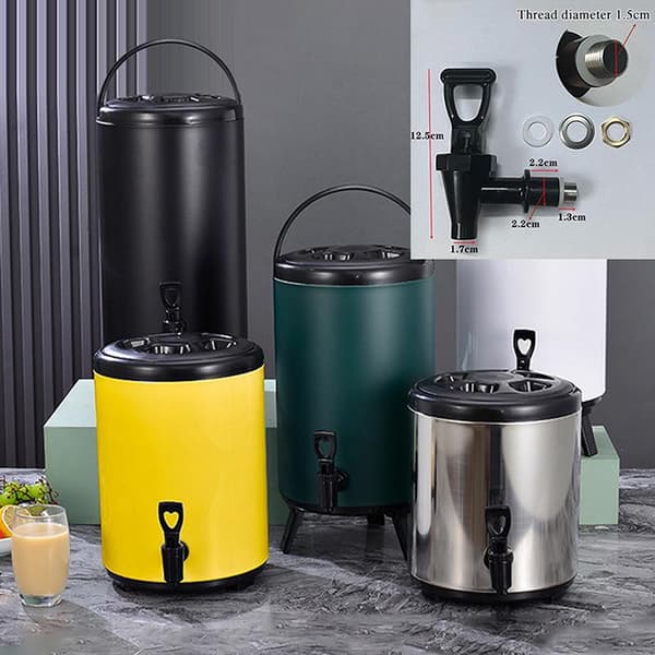 1 st mjölktefat kranbyte ölkran juice dispenser Black
