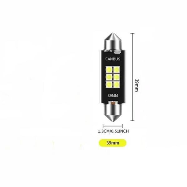 Bil LED Nummerskilt Leselys CSP 3030 Signallampe A4