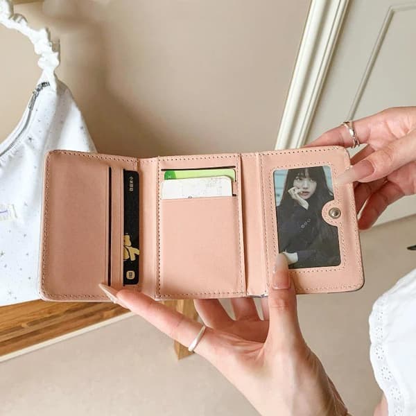 PU Star Nitte Trifold Pung Ultratynd Flere Kortpladser A5