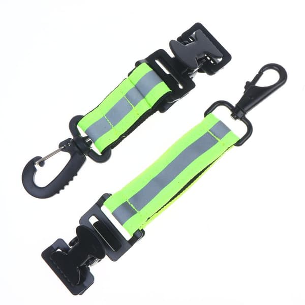 1 stk hanskeholder brannmannshanskestropp grønn grå arbeid black double clip