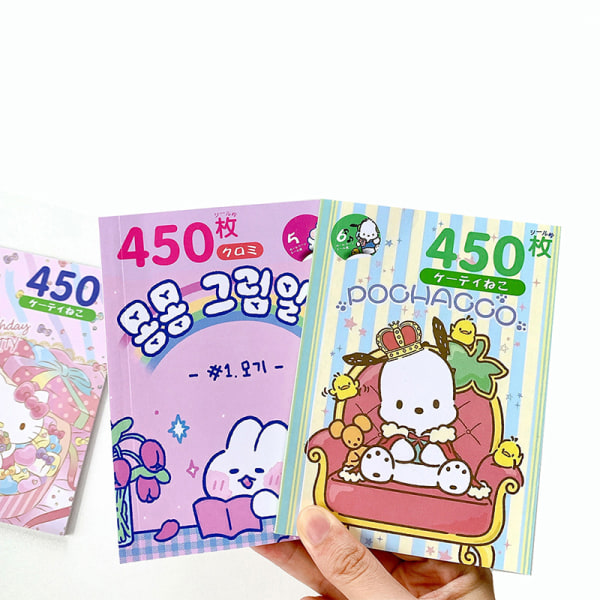 450kpl Sarjakuva e Tarrat Paperi Sanrio Tarrat Kuromi A3