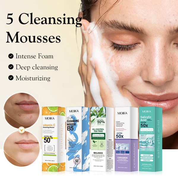 MOIKA Oljekontroll Tee Tree Rensemousse Ansiktsrens Mo 150ml