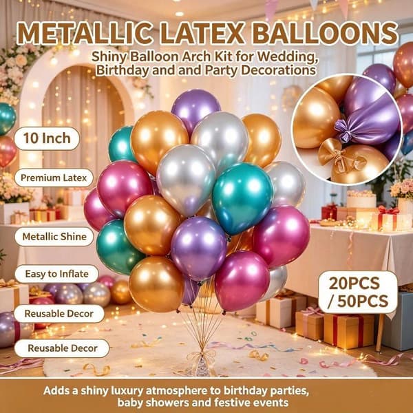 20/50 kpl metallisia ilmapalloja metalli kromi hopea harmaat ilmapallot Fo 20pcs Silver