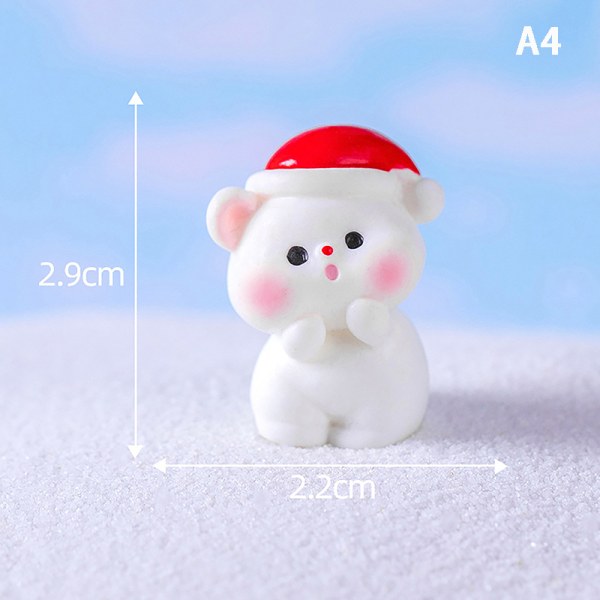 1 Stk julegavefigurer Micro Landscape DIY Home Decoratio A4