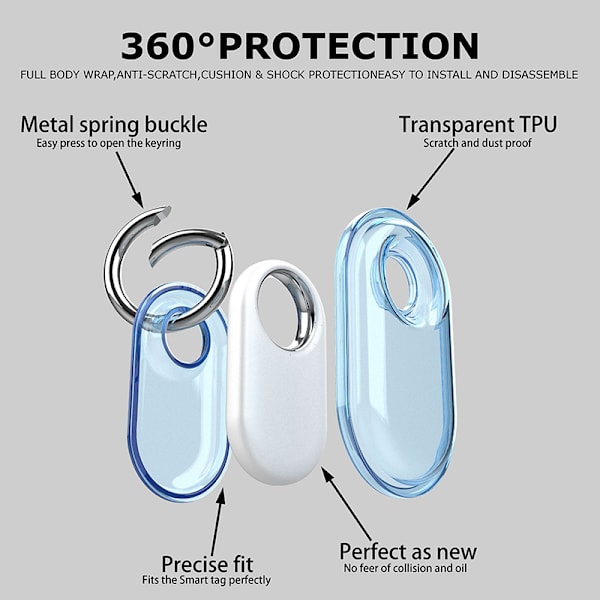 Til SmartTag2 Tracker TPU beskyttende etui Vandtæt Anti-Scrat A2